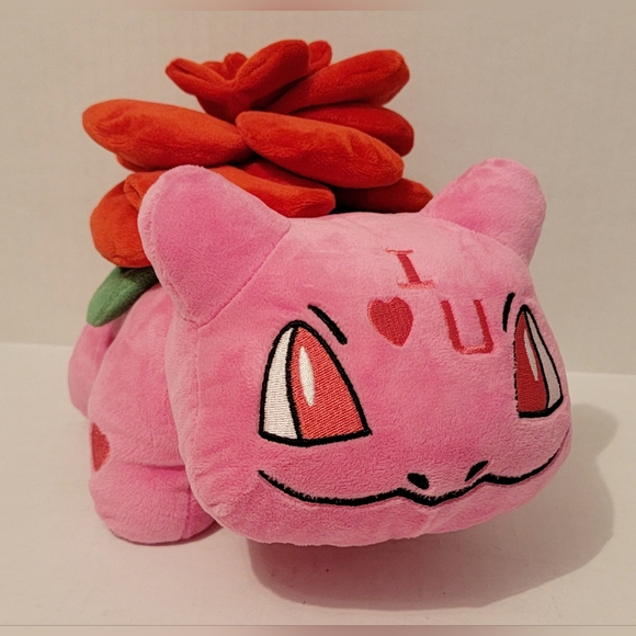 Bulbasaur Valentines Edition 8" Plush RARE - Picture 1 of 5